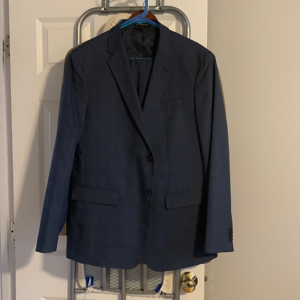 Navy Banana Republic suit